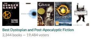 Image: Goodreads Listopia Best Dystopian and Post-Apocalyptic Fiction