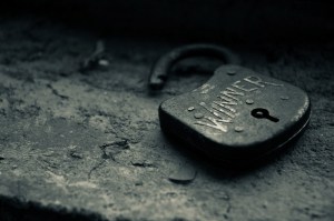 Image: Old Lock Labelled "Winner"