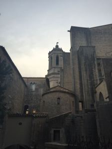 Image: Behind the Girona Cathedral