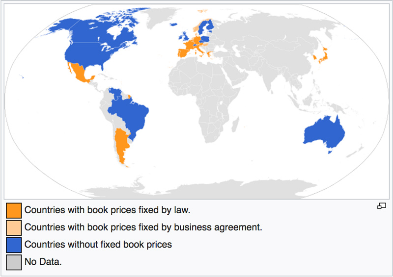 Image: Countries With Fixed Book Pricing