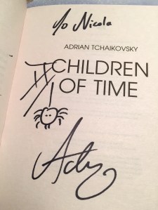 My signed copy of Children of Time