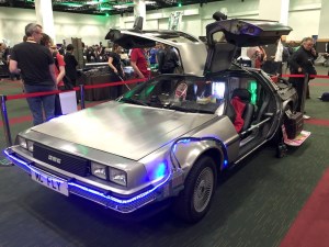 Back to the Future DeLorean in the Dealer's Room